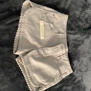 [BLANKNYC] leather cream short on a size 26